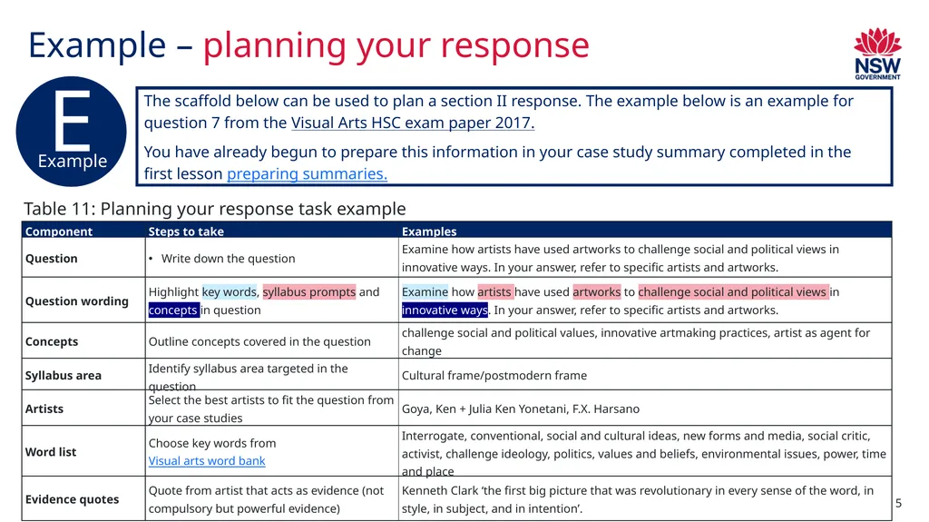 LEAP! Level up your skills in section II– planning - slide 5 of 8