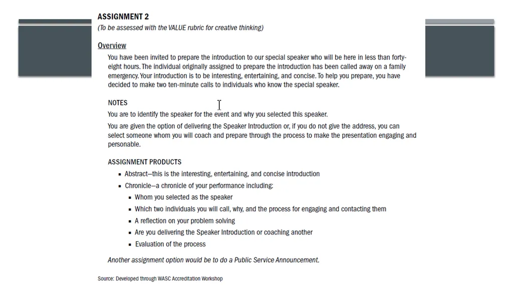 Using VALUE Rubrics to Assess Almost Any Program - slide 15 of 24