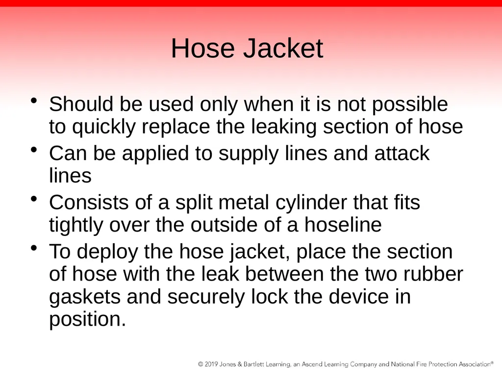 Chapter 6: Fire Hose, Appliances, and Nozzles - slide 40 of 61