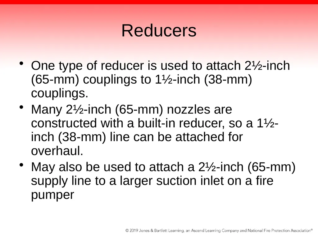 Chapter 6: Fire Hose, Appliances, and Nozzles - slide 38 of 61