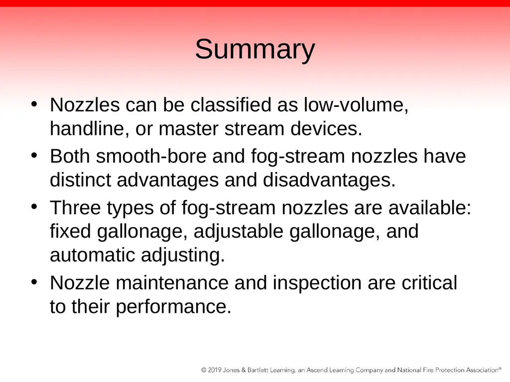 Chapter 6: Fire Hose, Appliances, and Nozzles - slide 61 of 61
