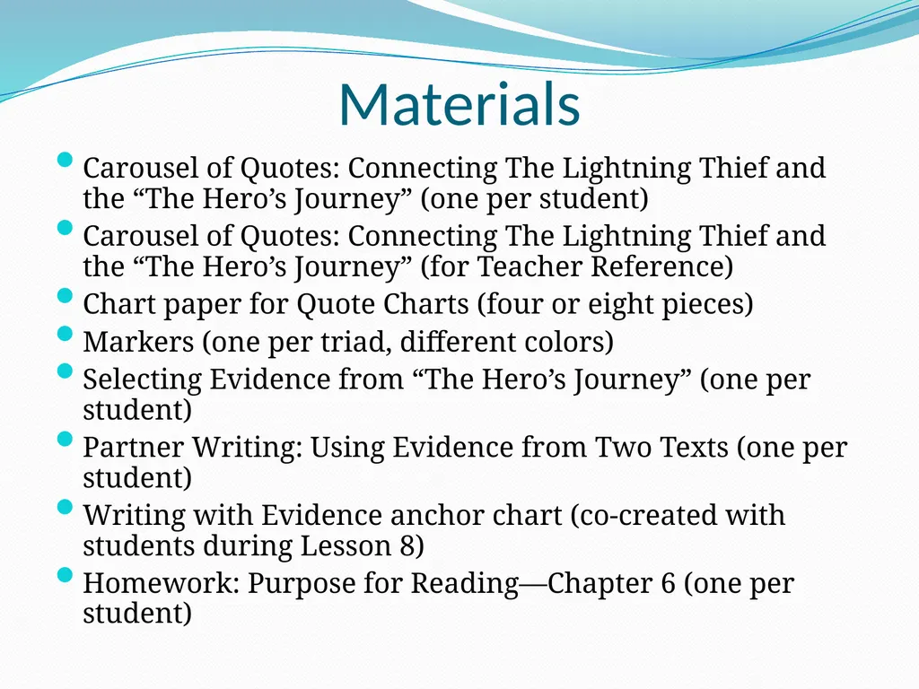 Module 1: Unit 1: Lesson 10 Selecting Evidence and - slide 2 of 20