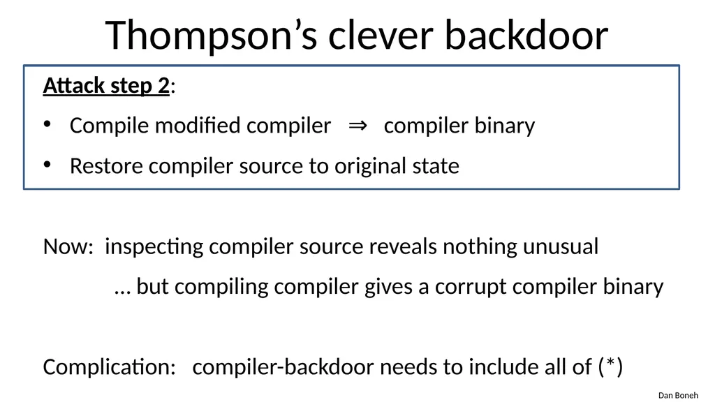 CS155 Computer Security Course overview Admin - slide 40 of 43