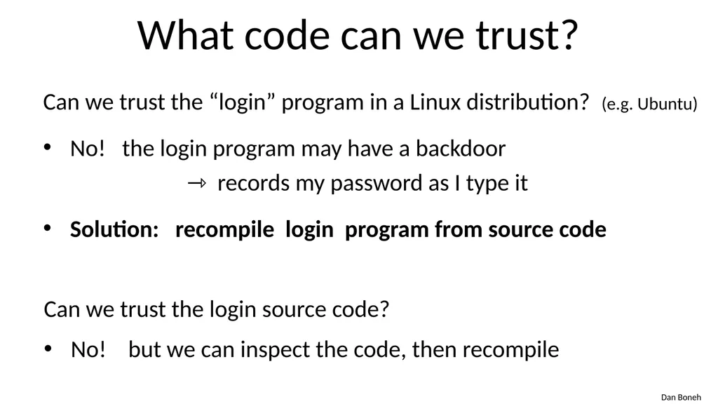 CS155 Computer Security Course overview Admin - slide 36 of 43