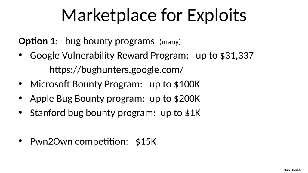 CS155 Computer Security Course overview Admin - slide 29 of 43