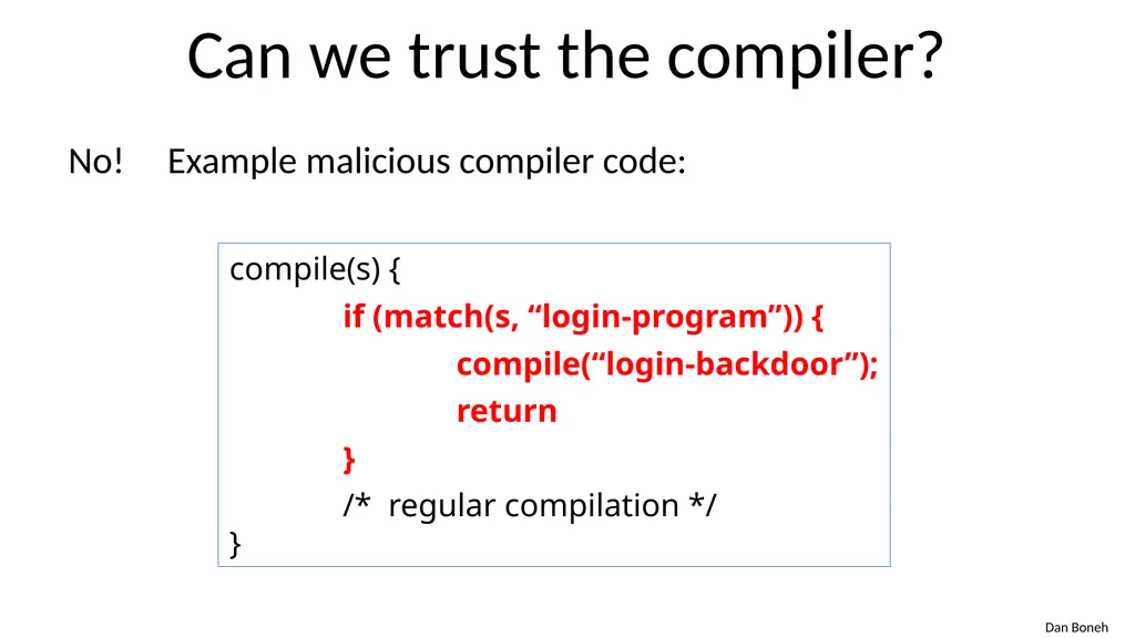 CS155 Computer Security Course overview Admin - slide 37 of 43