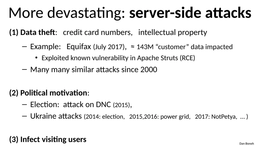 CS155 Computer Security Course overview Admin - slide 16 of 43