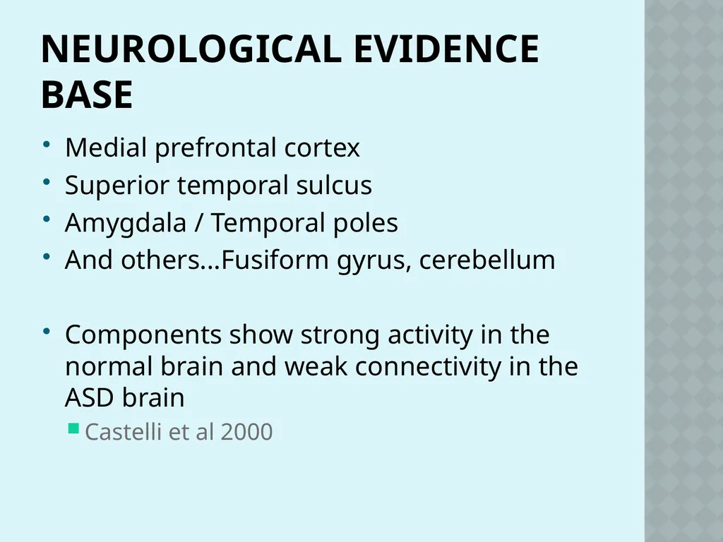 Autism and Cognition Chris Atherton Autism - slide 59 of 67
