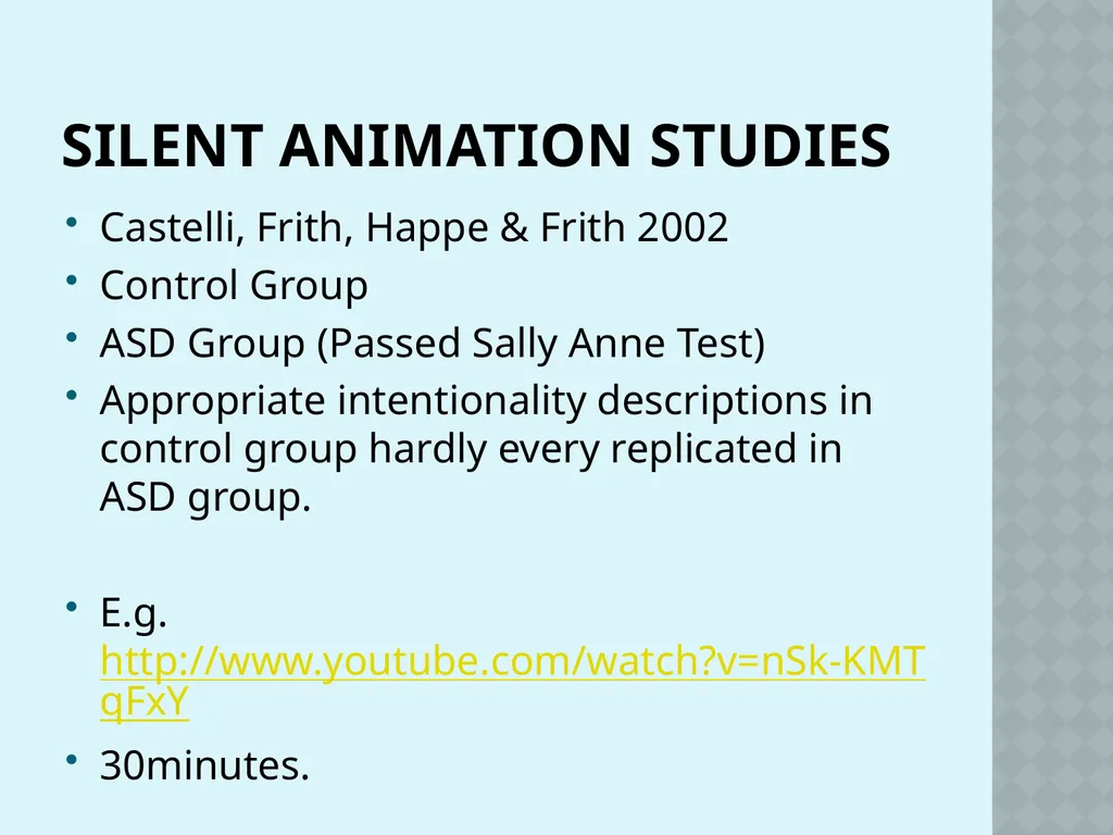 Autism and Cognition Chris Atherton Autism - slide 58 of 67