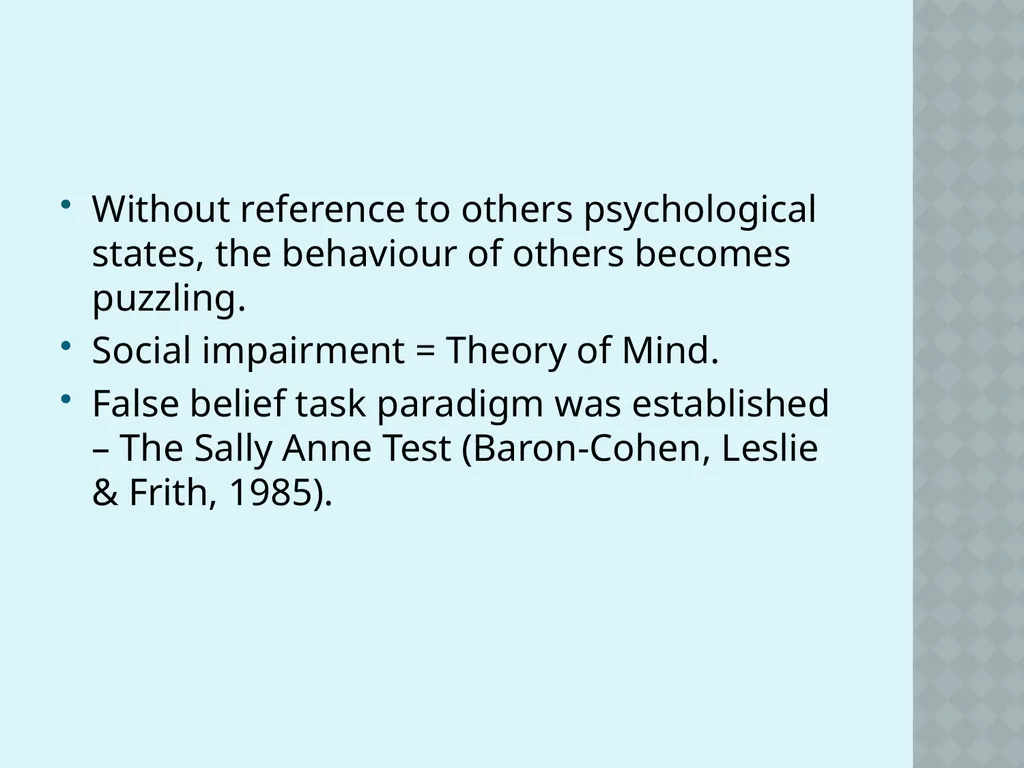 Autism and Cognition Chris Atherton Autism - slide 46 of 67