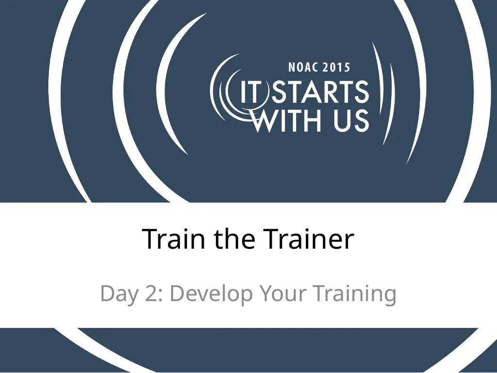 Train the Trainer Day 1: Plan Opening Staff - slide 24 of 71