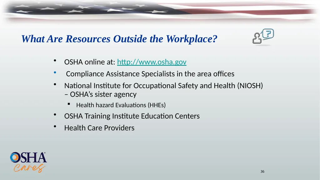 Lesson Overview Purpose: To provide workers with - slide 36 of 38