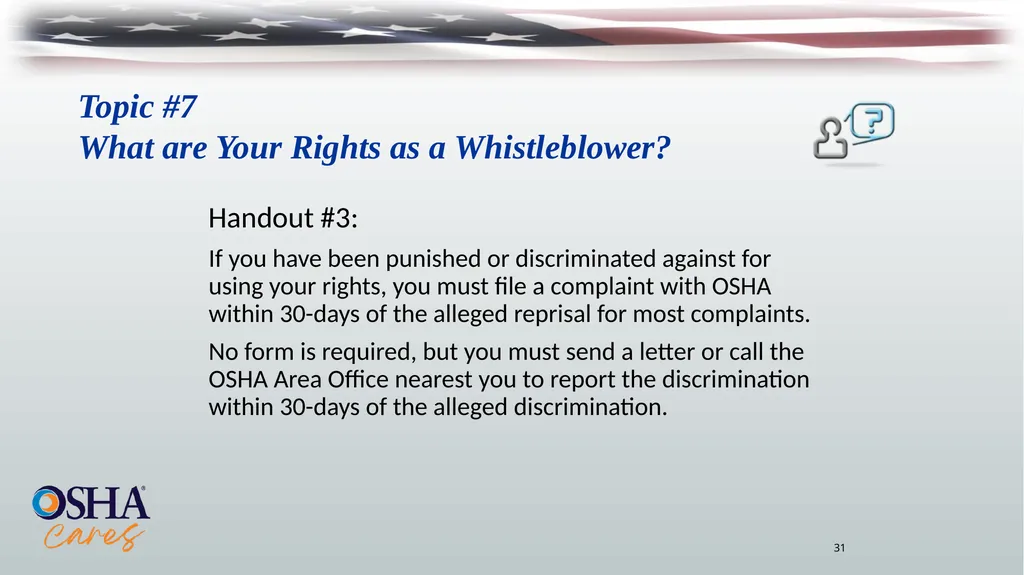 Lesson Overview Purpose: To provide workers with - slide 31 of 38