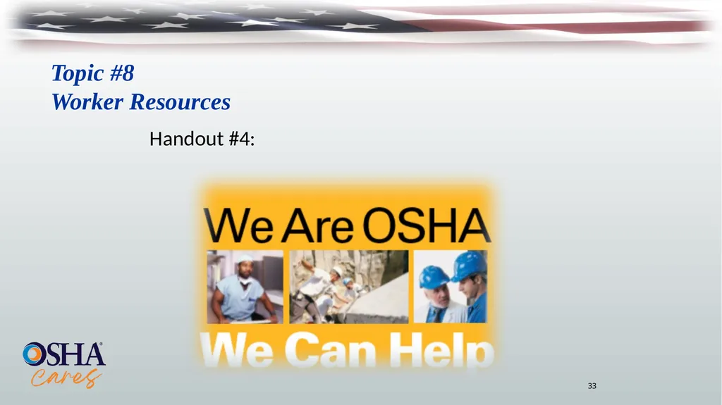 Lesson Overview Purpose: To provide workers with - slide 33 of 38