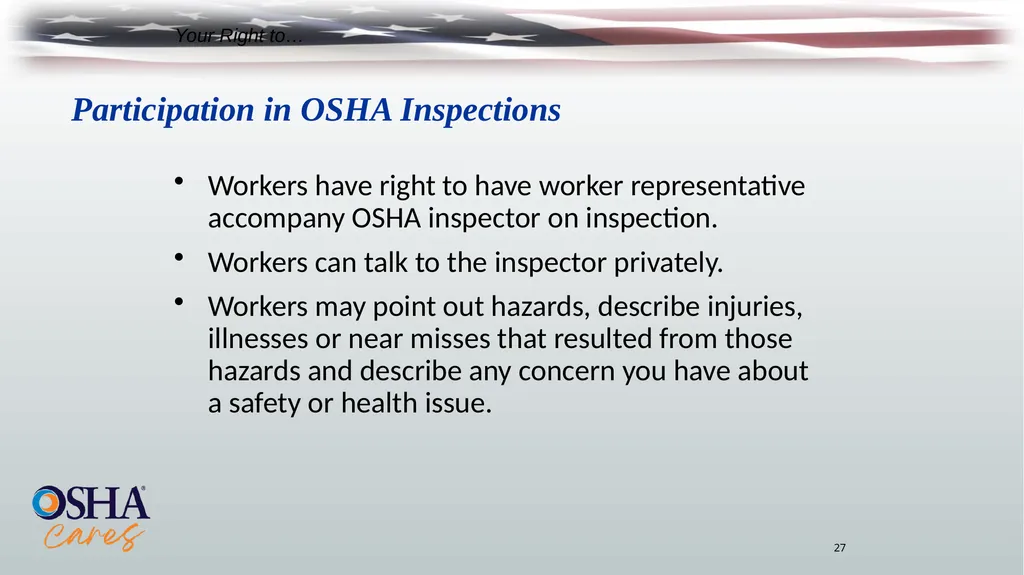 Lesson Overview Purpose: To provide workers with - slide 27 of 38