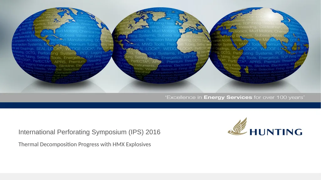 International Perforating Symposium (IPS) 2016 - slide 1 of 26
