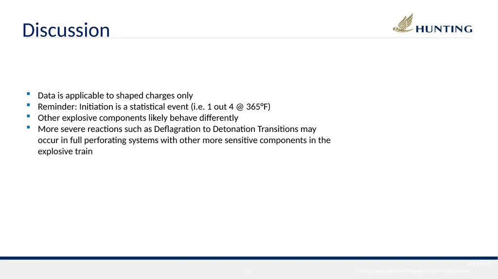 International Perforating Symposium (IPS) 2016 - slide 23 of 26