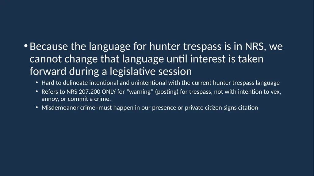 Nevada Department of Wildlife Kristy Knight Chief - slide 6 of 14