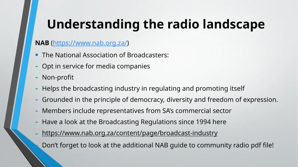 Broadcasting Basics and Methodologies UNIT 1 - slide 4 of 21
