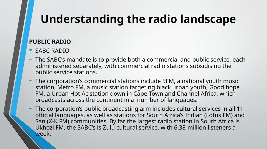 Broadcasting Basics and Methodologies UNIT 1 - slide 6 of 21