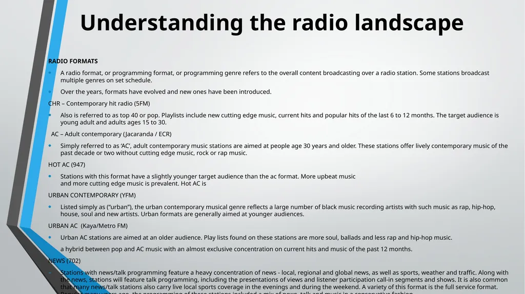 Broadcasting Basics and Methodologies UNIT 1 - slide 9 of 21