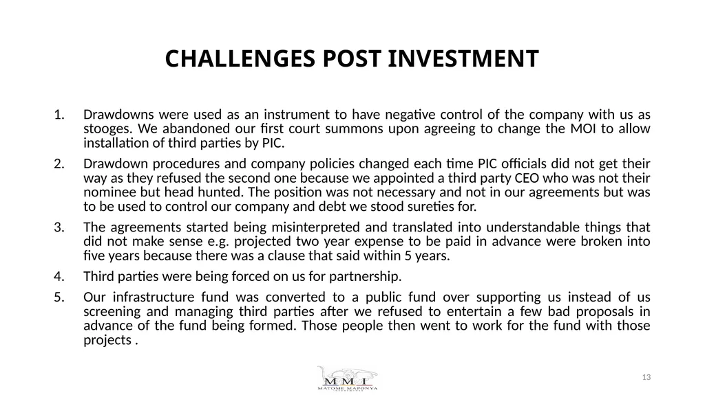 Request for intervention from Standing Committee - slide 13 of 32