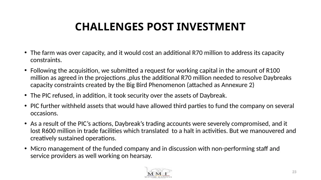 Request for intervention from Standing Committee - slide 23 of 32