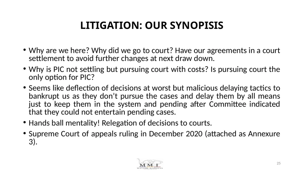 Request for intervention from Standing Committee - slide 25 of 32