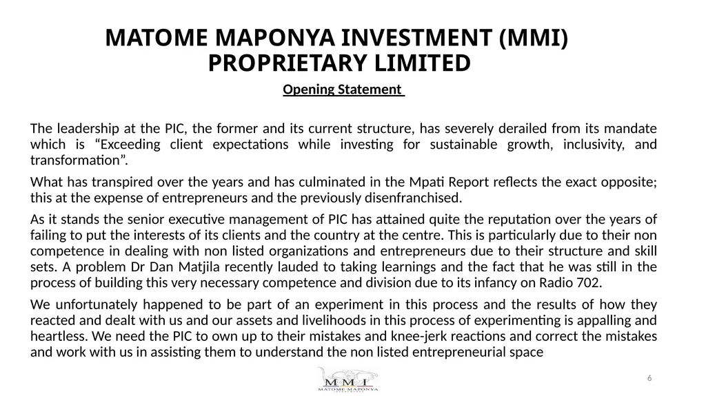Request for intervention from Standing Committee - slide 6 of 32