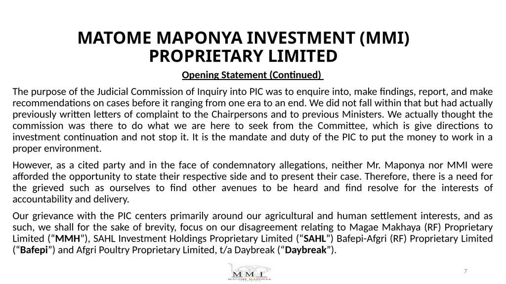 Request for intervention from Standing Committee - slide 7 of 32