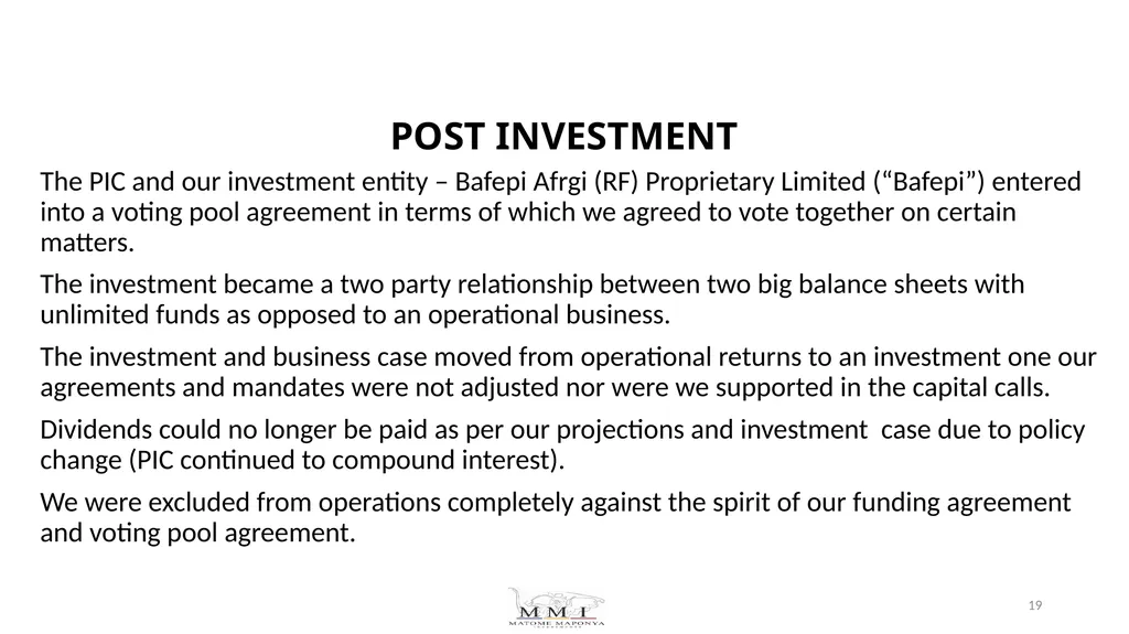 Request for intervention from Standing Committee - slide 19 of 32