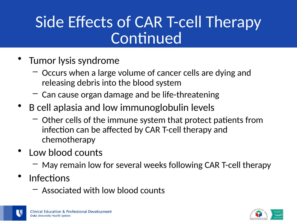 CAR T-cell Therapy What is CAR T-cell therapy? - slide 8 of 10