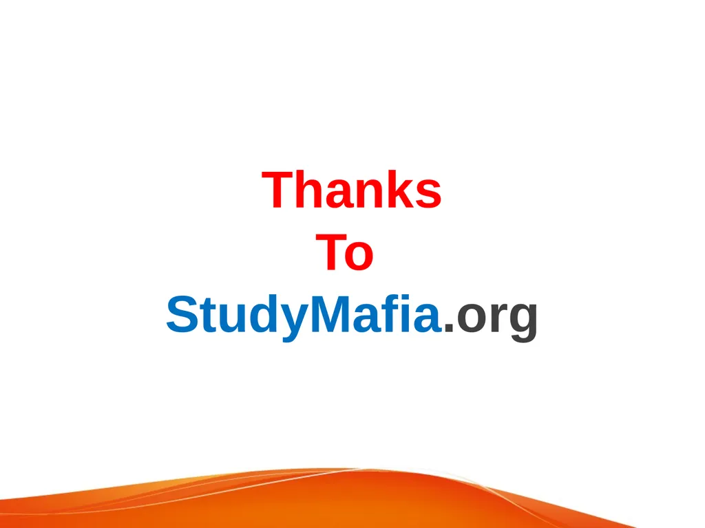 StudyMafia.Org Submitted To: Submitted By: - slide 17 of 17