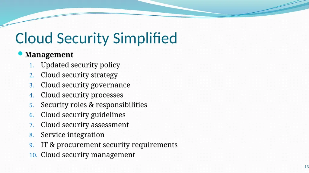 LM12 Cloud (Computing) Security Dr. Liang Zhao - slide 13 of 17