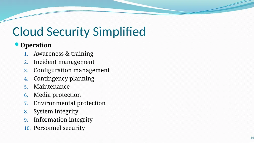 LM12 Cloud (Computing) Security Dr. Liang Zhao - slide 14 of 17