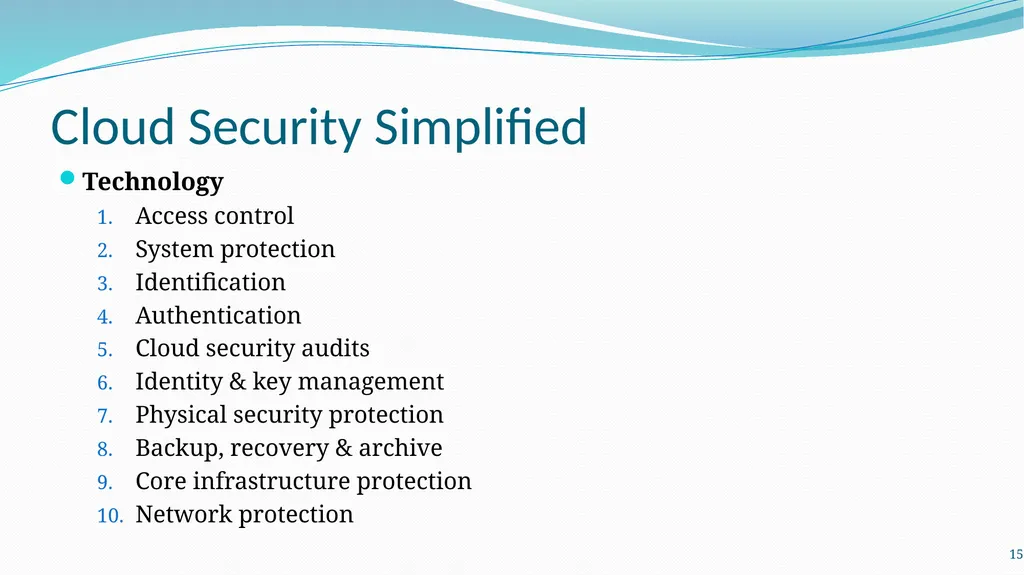 LM12 Cloud (Computing) Security Dr. Liang Zhao - slide 15 of 17