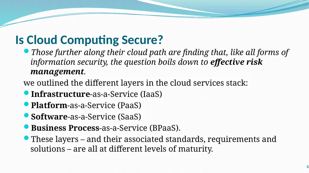 LM12 Cloud (Computing) Security Dr. Liang Zhao - slide 6 of 17