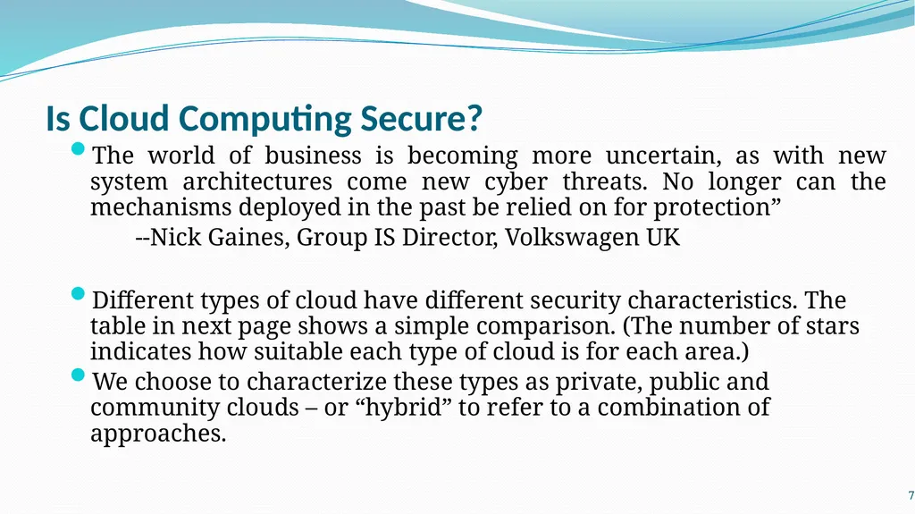 LM12 Cloud (Computing) Security Dr. Liang Zhao - slide 7 of 17
