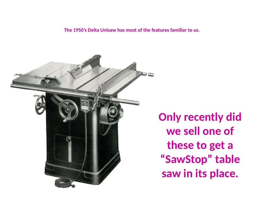 Table Saw (Circular Saw) Thanks to Tom Bockman for - slide 6 of 34