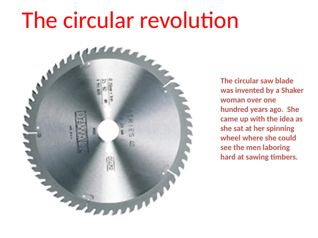 Table Saw (Circular Saw) Thanks to Tom Bockman for - slide 3 of 34