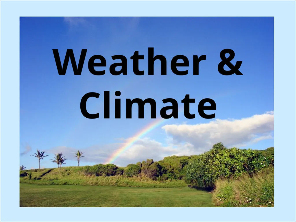 Weather & Climate Weather begins with the sun Some - slide 1 of 14