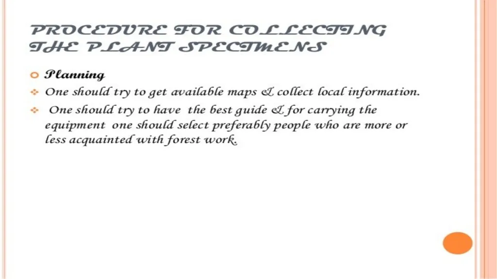 HERBARIUM PREPARATION OF HERBARIUM SHEETS, - slide 17 of 38