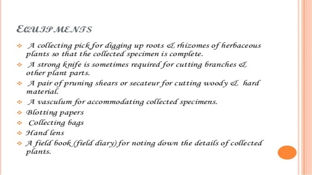 HERBARIUM PREPARATION OF HERBARIUM SHEETS, - slide 18 of 38