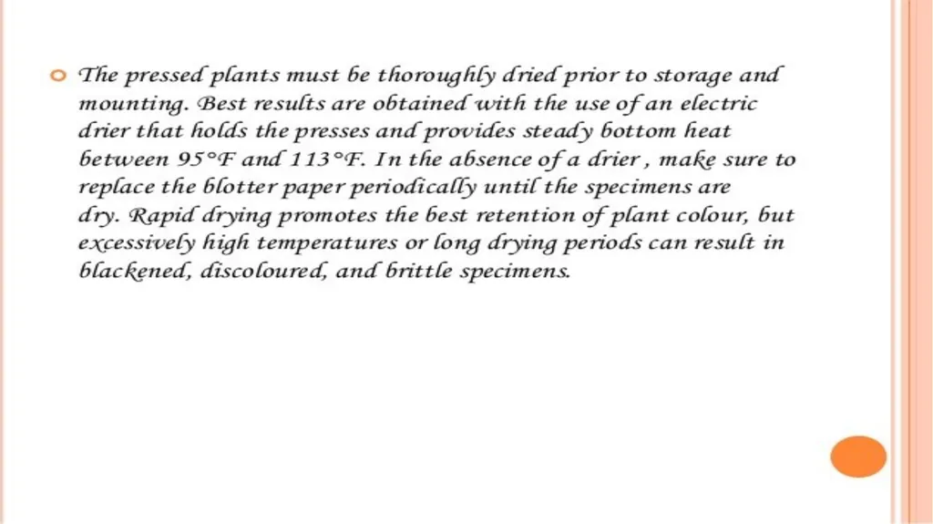 HERBARIUM PREPARATION OF HERBARIUM SHEETS, - slide 26 of 38