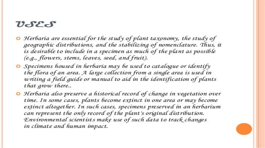 HERBARIUM PREPARATION OF HERBARIUM SHEETS, - slide 37 of 38