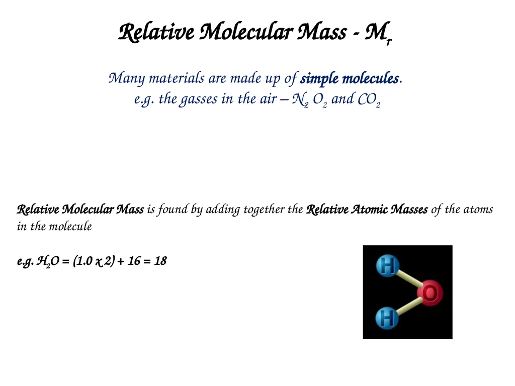 Ions and Relative Atomic Mass Learning Objectives: - slide 9 of 11