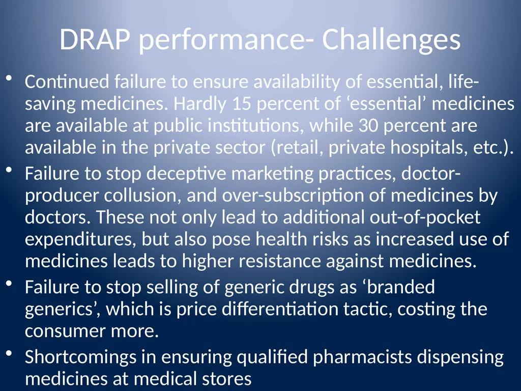 Pakistan’s Pharmaceutical Industry Growth, - slide 12 of 13