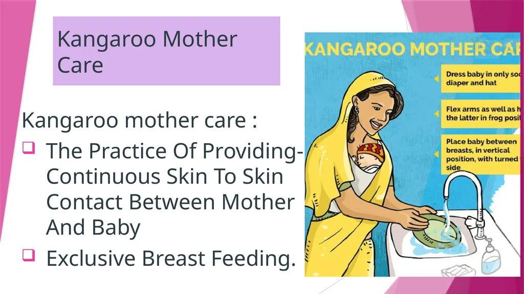 Kangaroo Mother Care Kangaroo mother care : The - slide 1 of 6