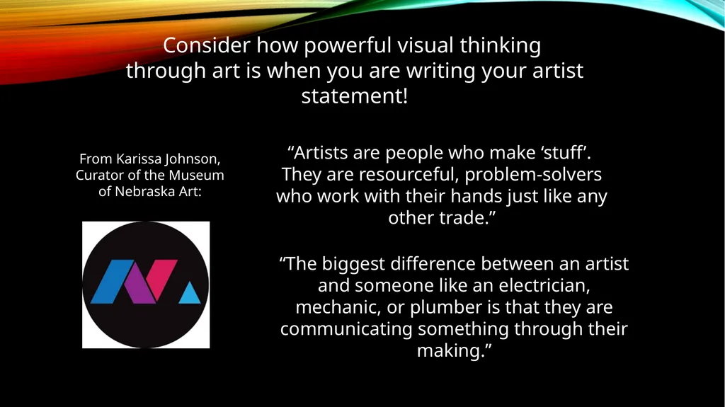 Pershing Mural Writing an Artist Statement for the - slide 23 of 24