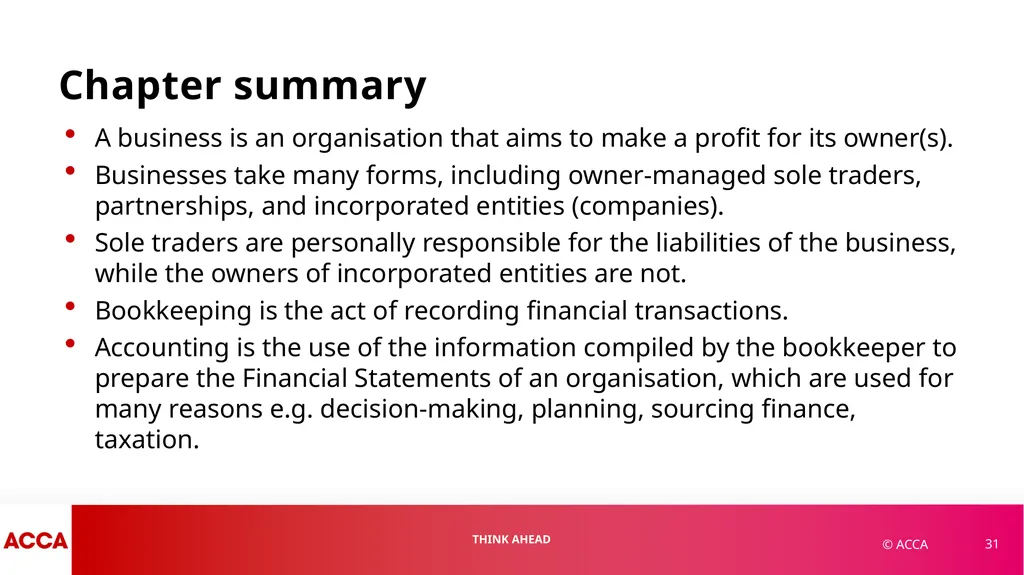 Chapter 1 Financial Statements and Financial - slide 31 of 37